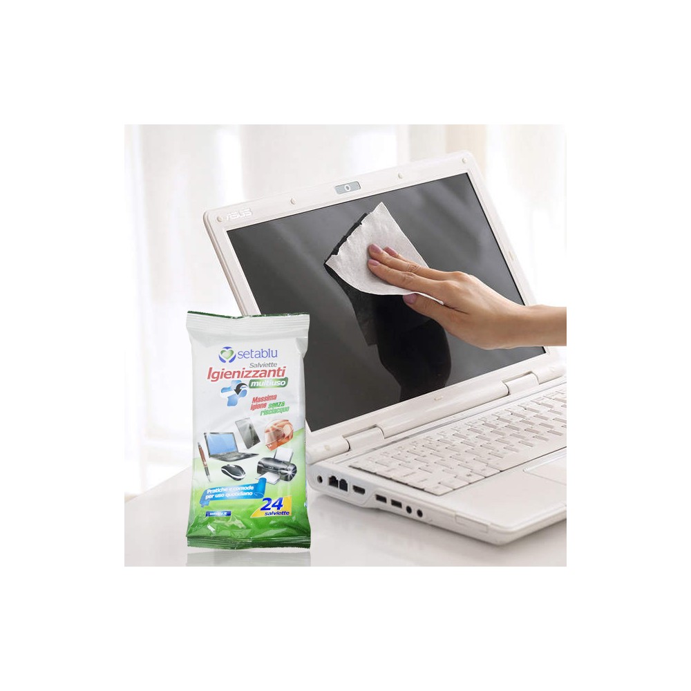 Setablu 24 pz Salviette imbevute igienizzante...