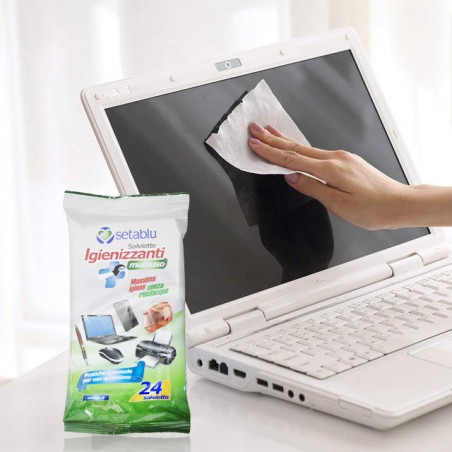 Setablu 24 pz Salviette imbevute igienizzante multiuso 592202 senza risciacquo