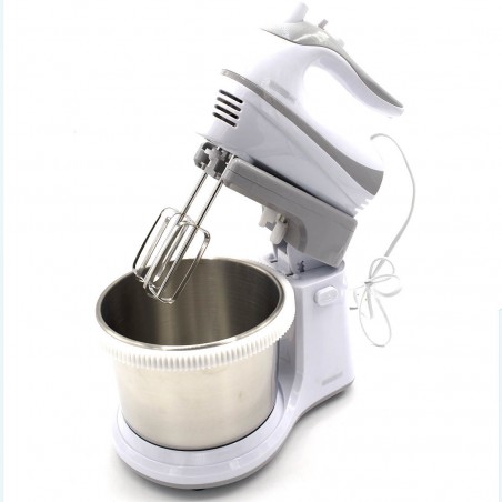 DictroLux Sbattitore 585606 con Ciotola 2,5 lt Potenza 500 W turbo 5 velocità