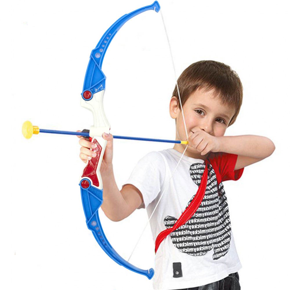2x Junior Tiro Con L'Arco Arco E Freccia Set Gioco/Giocattolo per Bambini Bambini Giardino Esterni 