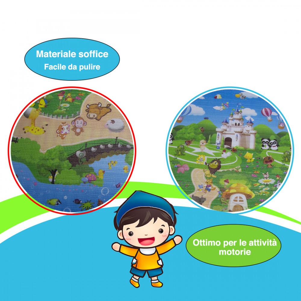 Maxi tappeto 2 in 1 disegnato su 2 lati 013272...