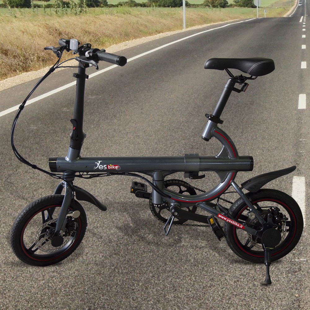 SMART Bicicletta elettrica adulto ruota 14"...