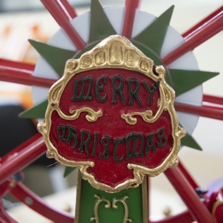 Giostra natalizia Ruota panoramica 367004 con luci, movimento e musica 29x21 cm