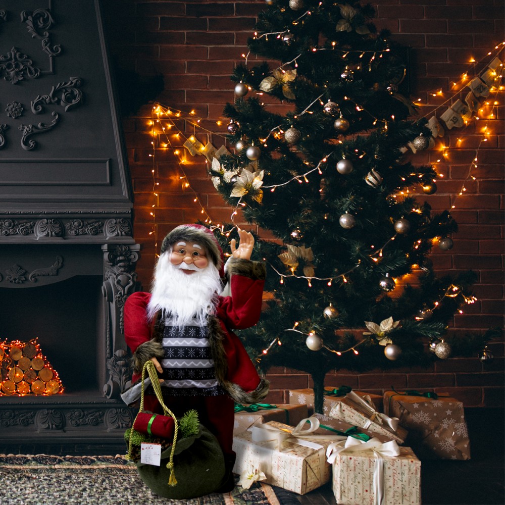 Babbo Natale Rosso e grigio 80 cm 900669...