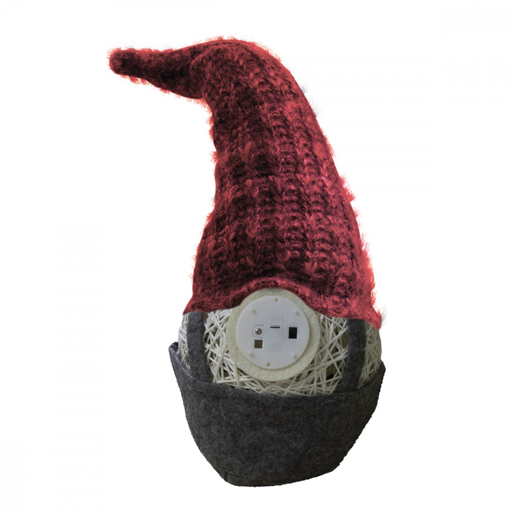 Gnomo grigio e rosso di Natale decorazione...