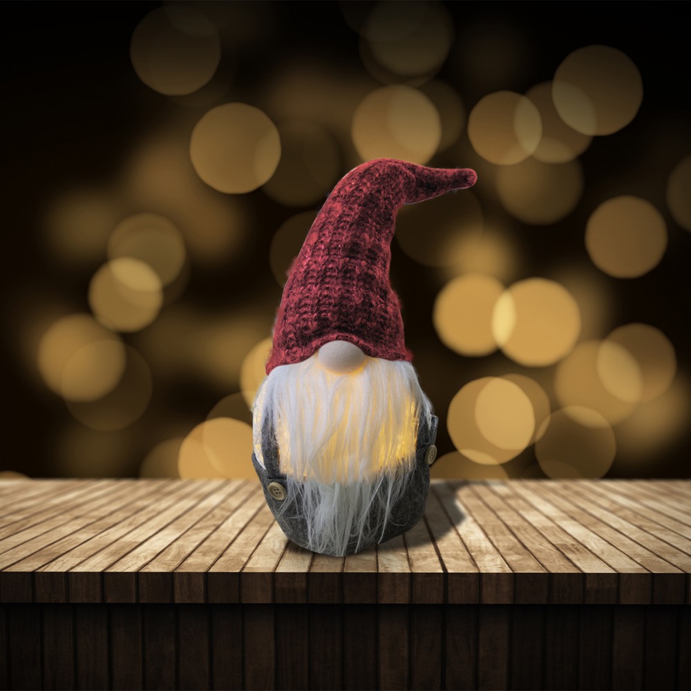 Gnomo grigio e rosso di Natale decorazione...