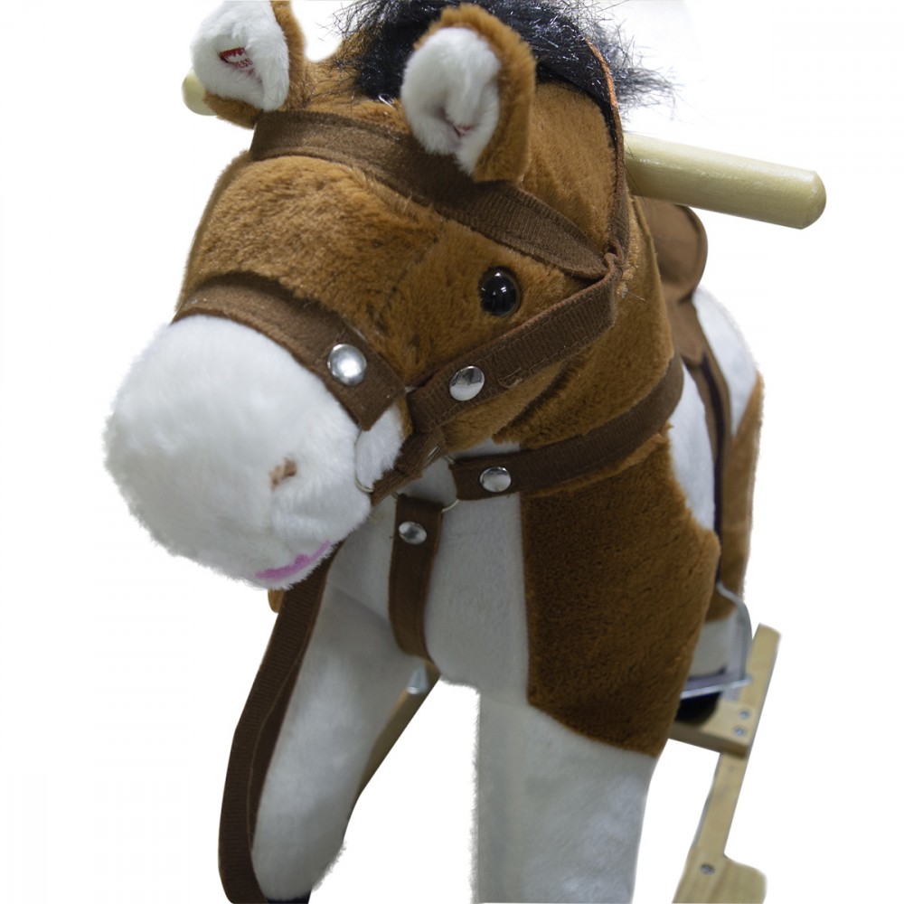 Cavallo a dondolo  432037 peluche e legno...