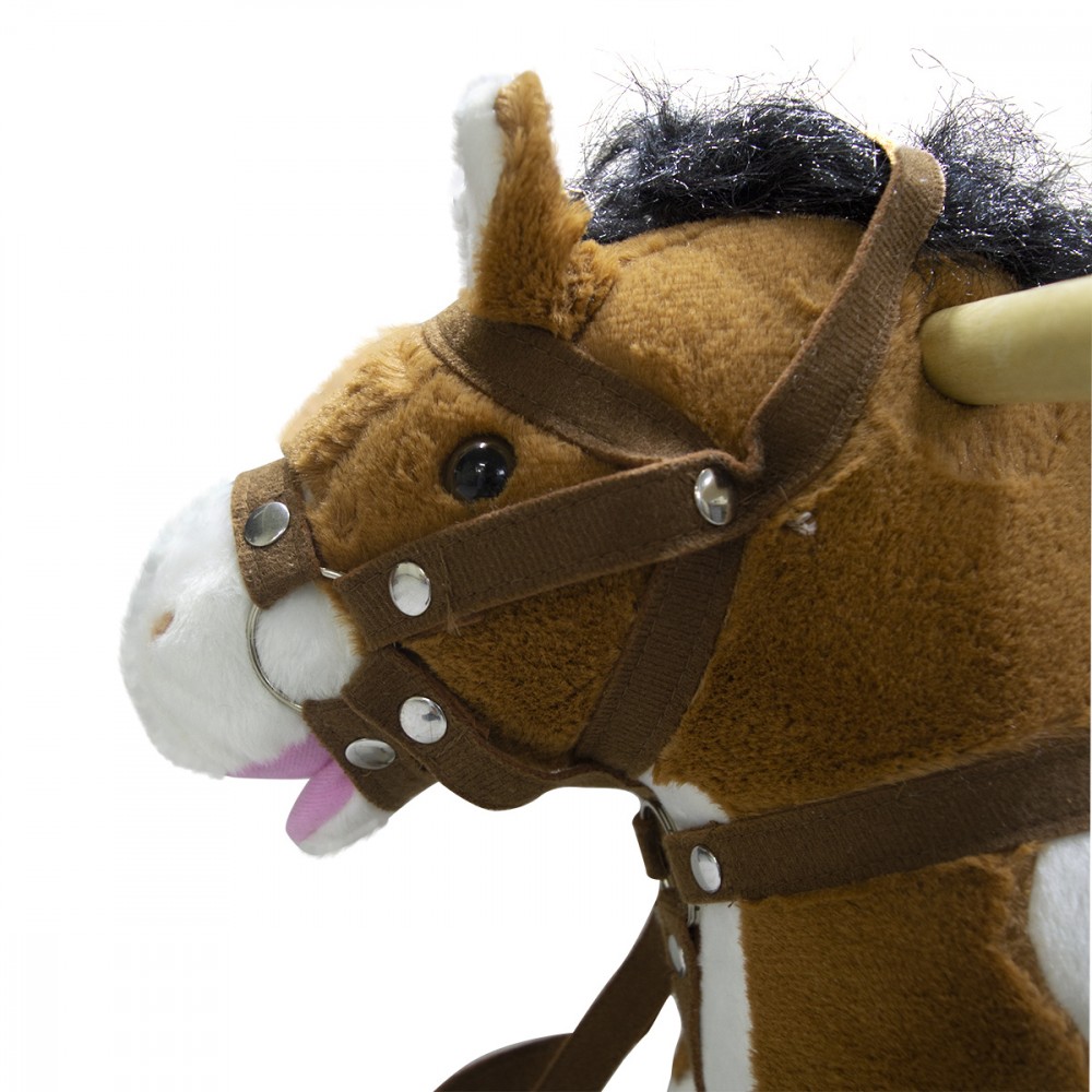 Cavallo a dondolo  432037 peluche e legno...