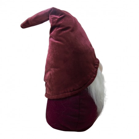 Gnomo rosso di Natale decorazione 305050 luce a batterie 15x15x45h cm