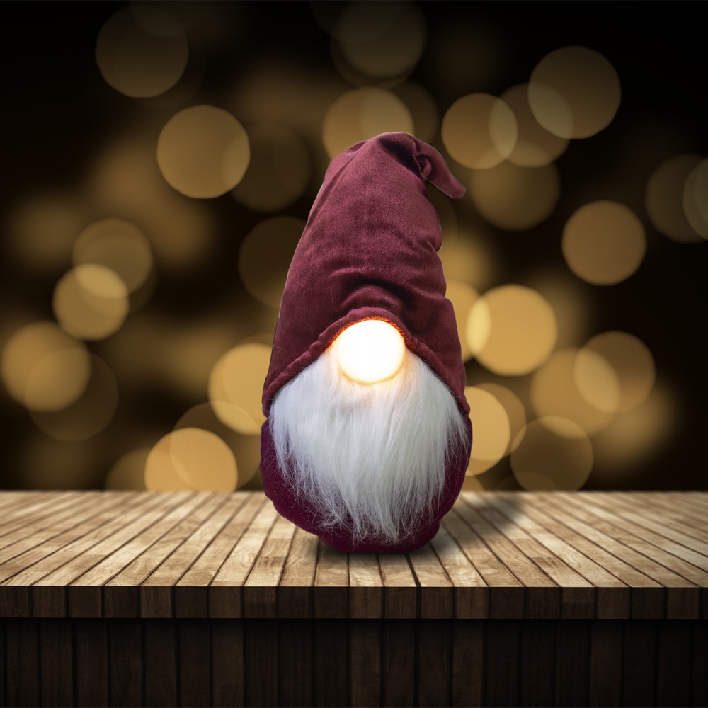 Gnomo rosso di Natale decorazione 305050 luce a...