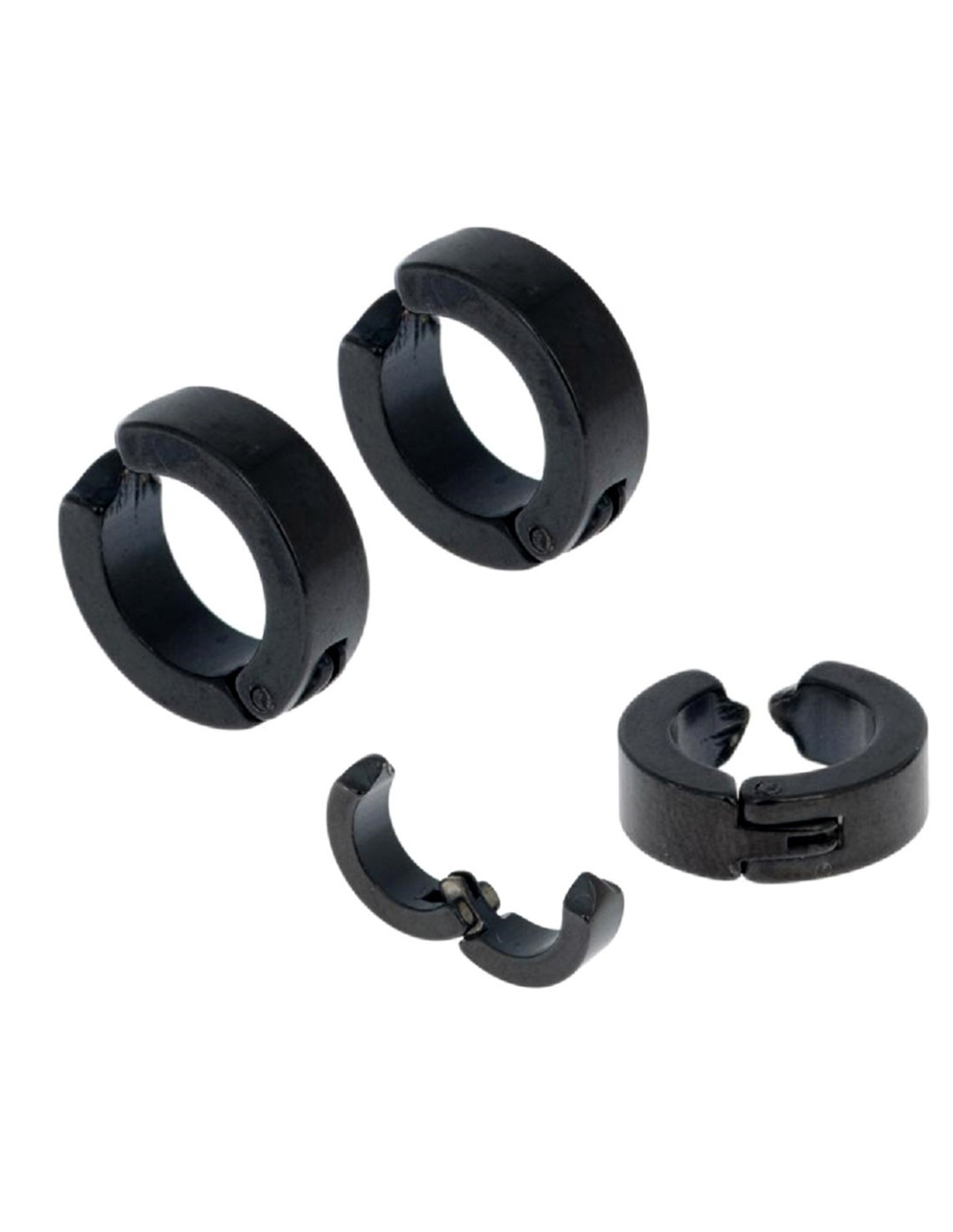 Kit 2 paia di orecchini chiusura a clip senza buchi unisex due colori