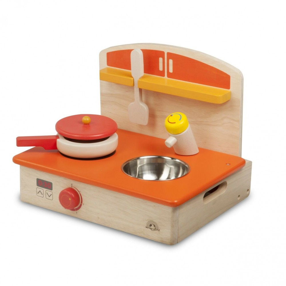 Image of Cucina realistica portatile per bambini 145571 con padella e paletta