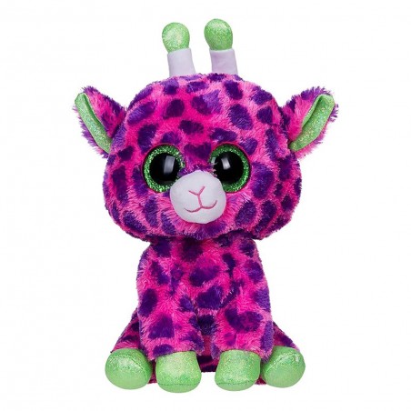 Gilbert coloratissima e pelosa TY giraffa peluche 371426 dagli occhi glitterati