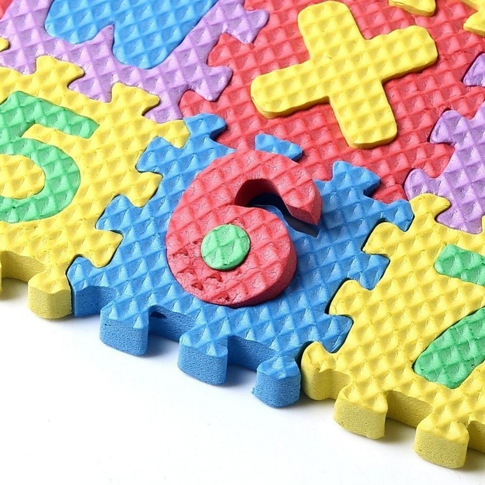 Tappeto puzzle lettere e numeri 36 pz gioco didattico UN MONDO DI GIOCHI