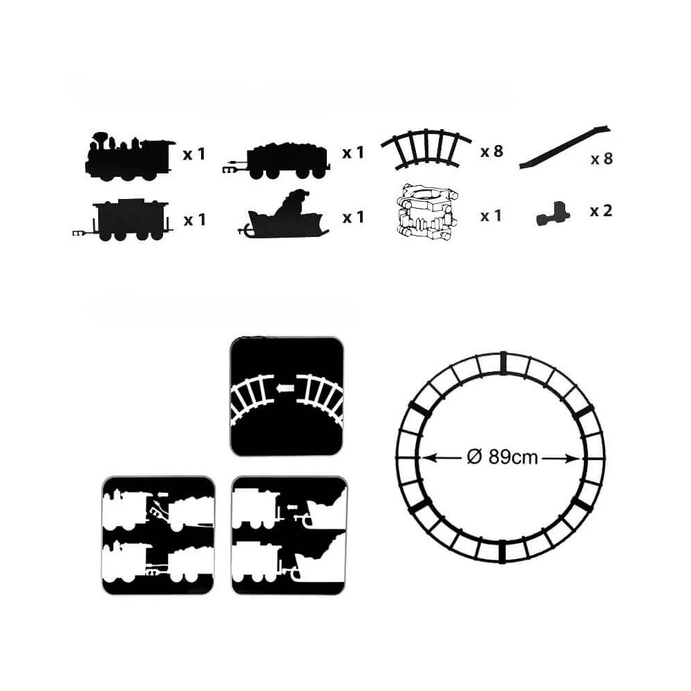 Treno per Albero di Natale 258051 Luci Musica...