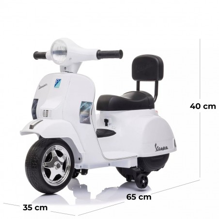 Mini Vespa Ufficiale Piaggio PX 150 LT913 Moto Elettrica Bambini 6V Suoni e Luci