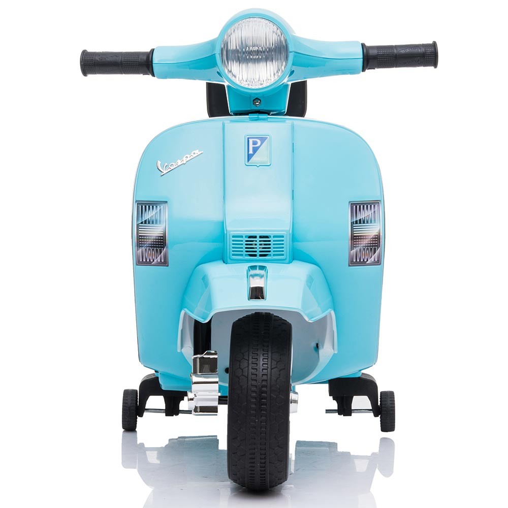 Mini Vespa Ufficiale Piaggio PX 150 LT913 Moto Elettrica Bambini 6V Suoni e Luci Verde acqua