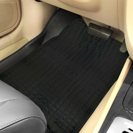 Completo Auto PONZA Set 4 Tappetini di Gomma E Vasca Baule per Auto 120x80 cm