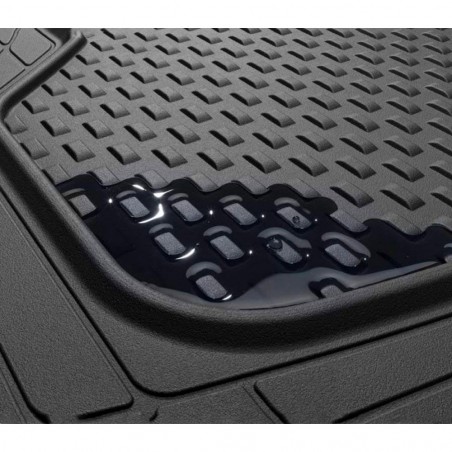 Completo Auto PONZA Set 4 Tappetini di Gomma E Vasca Baule per Auto 120x80 cm