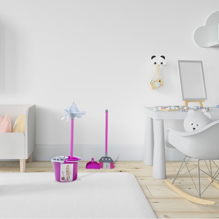 Il mio set pulizia con scopa, paletta e moccio 721026 giochi per bambini