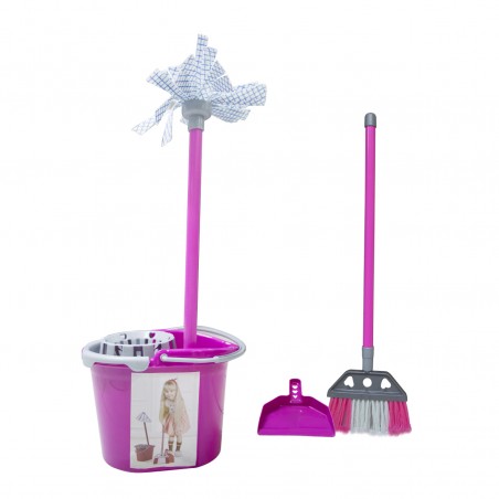 Il mio set pulizia con scopa, paletta e moccio 721026 giochi per bambini