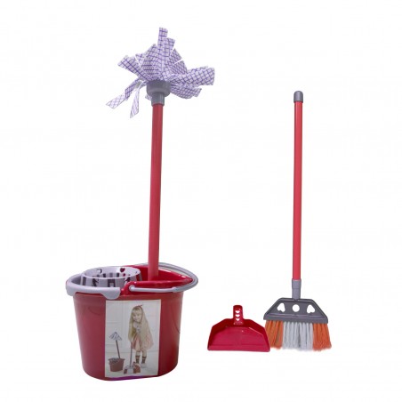 Il mio set pulizia con scopa, paletta e moccio 721026 giochi per bambini