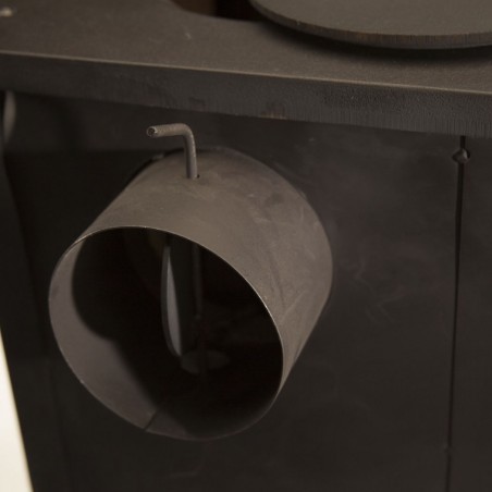 Stufa a legna EASY LUX 7 KW con vano portalegna 40X46X90h cm Termocamino