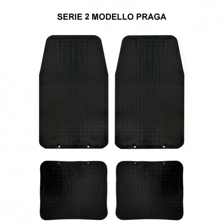 Completo Auto PONZA Set 4 Tappetini di Gomma E Vasca Baule per Auto 120x80 cm