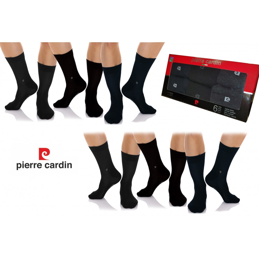 Confezione regalo 6 paia di calze corte Pierre Cardin colorate in caldo cotone di alta qualità calzini da uomo
