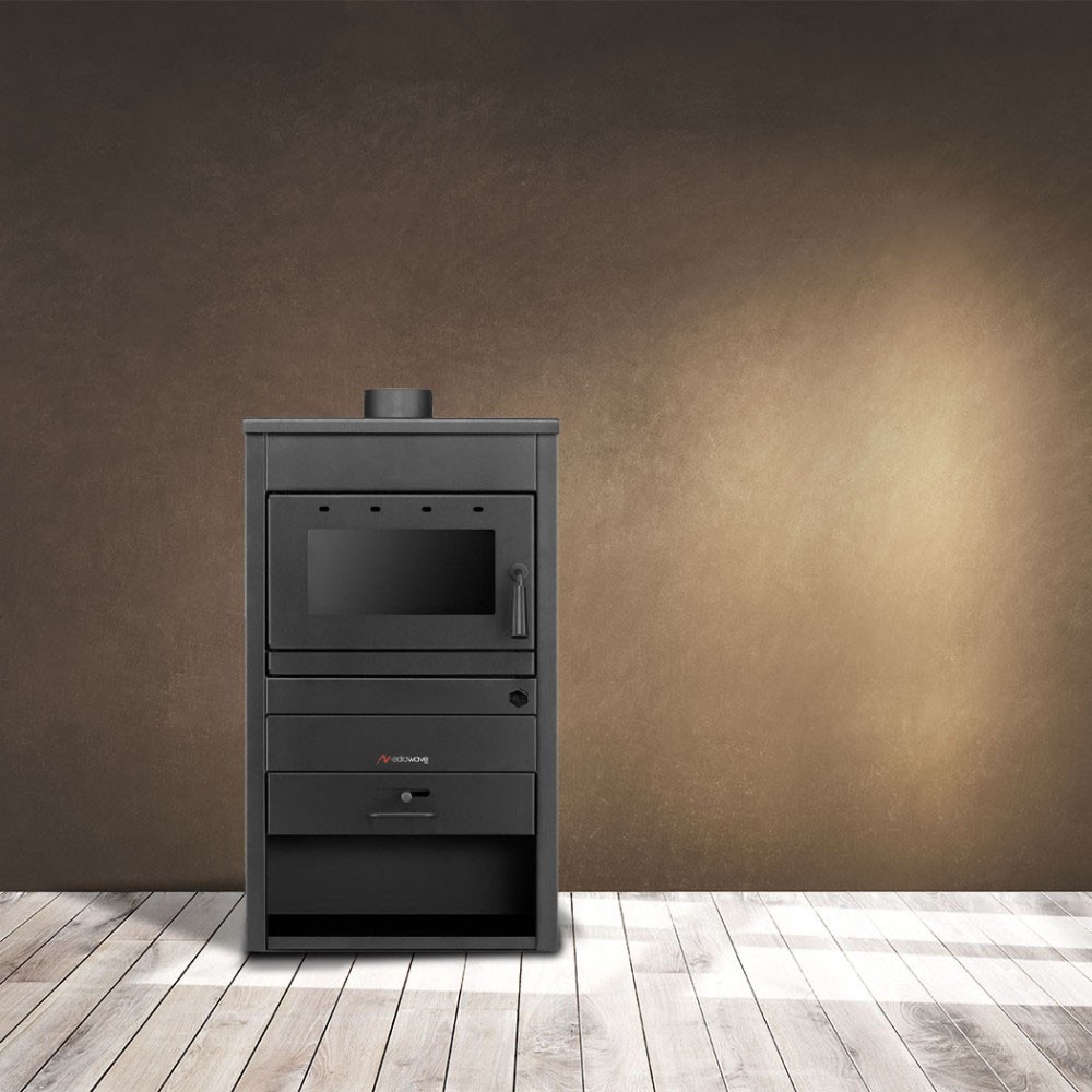 Stufa a legna FUBUCA B22 con vano portalegna 11...