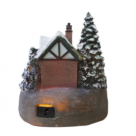 Villaggio Natalizio POST OFFICE natale 361006 movimento luci e musica 18x18x20cm