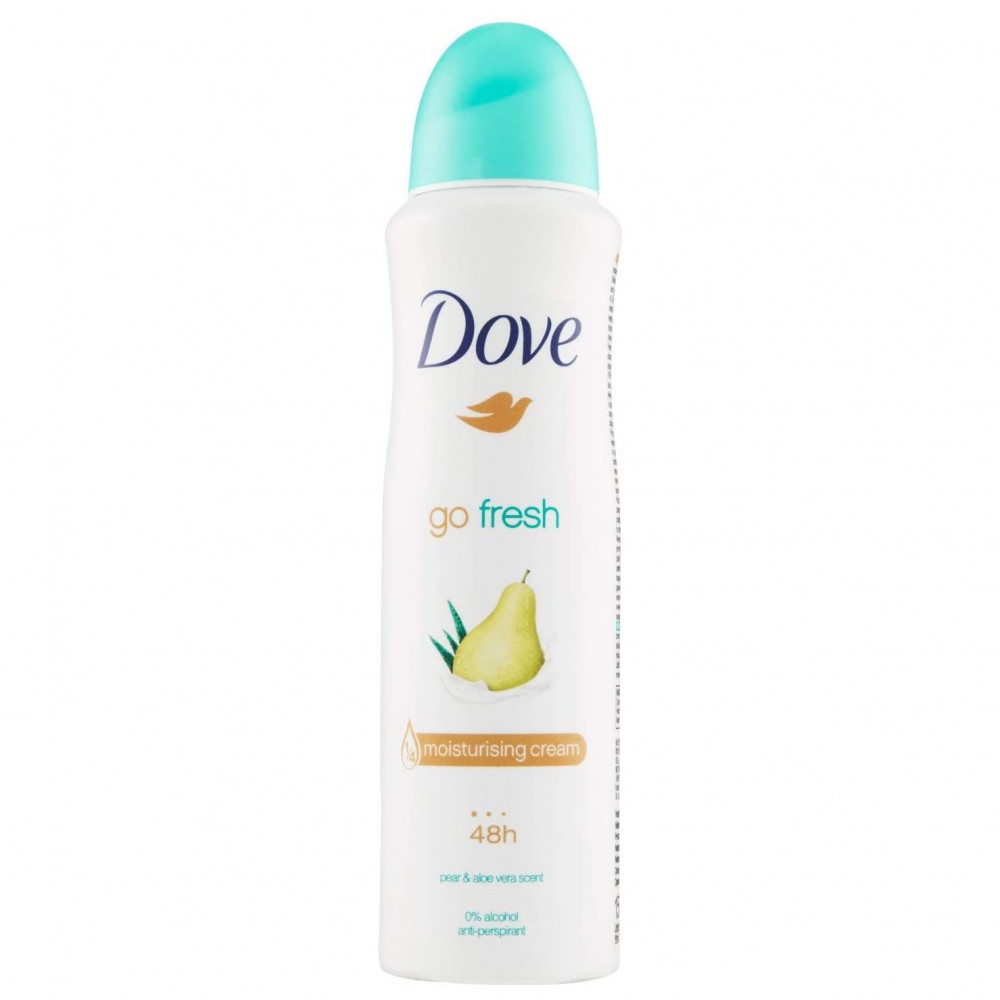 Dove go fresh deodorante ad aloe vera e pera 559204 anti traspirante 48h 250ml