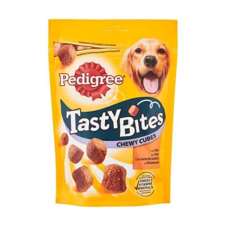Pedigree Tasty minis con omega 3 e vitamina E 126943 gusto pollo e anatra 130 g