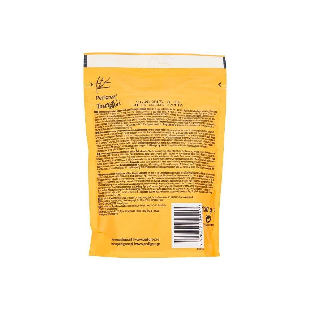 Pedigree Tasty minis con omega 3 e vitamina E...