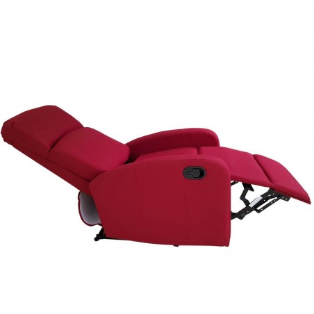 Poltrona reclinabile relax manuale VIDA T poggiapiedi estraibile in tessuto