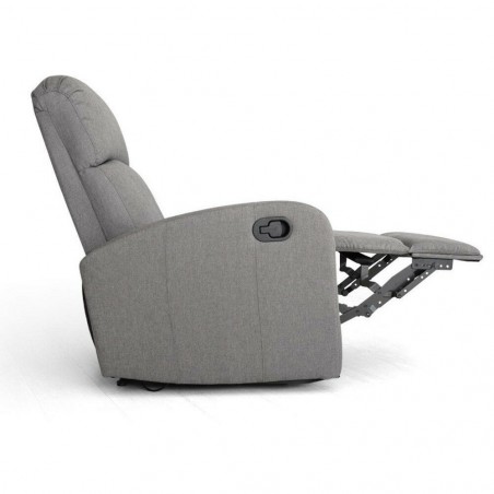 Poltrona reclinabile relax manuale VIDA T poggiapiedi estraibile in tessuto