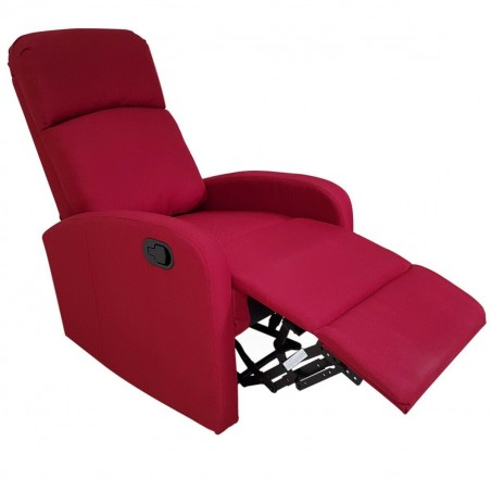 Poltrona reclinabile relax manuale VIDA T poggiapiedi estraibile in tessuto