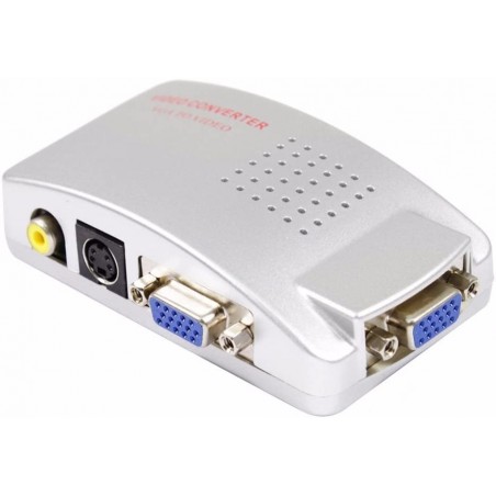 Convertitore video 819019 alta risoluzione da vga a rca s-video tv pc notebook