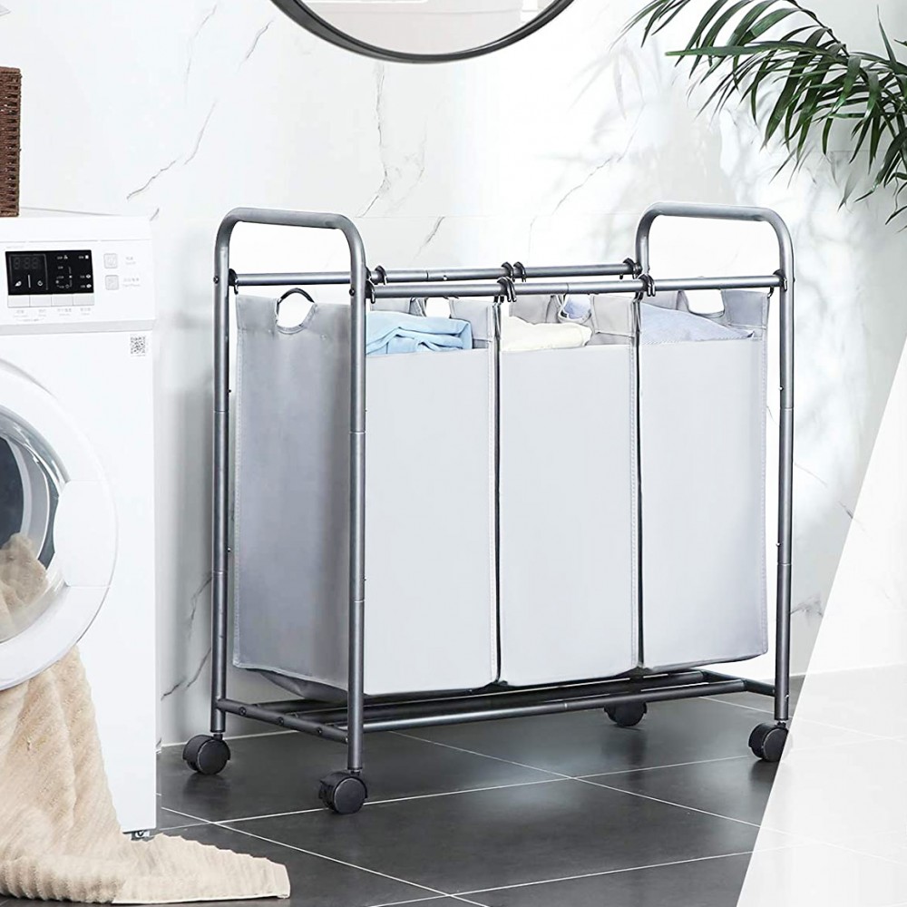 Carrello Porta oggetti e biancheria 3 sacchi...