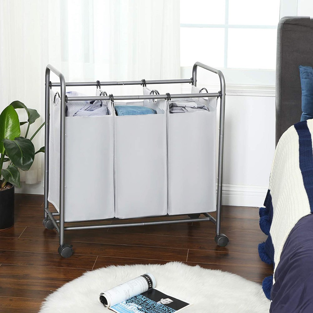 Carrello Porta oggetti e biancheria 3 sacchi...