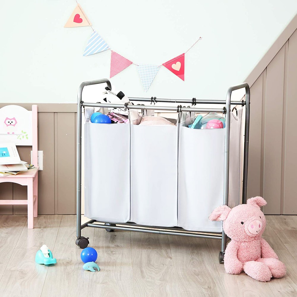 Carrello Porta oggetti e biancheria 3 sacchi...