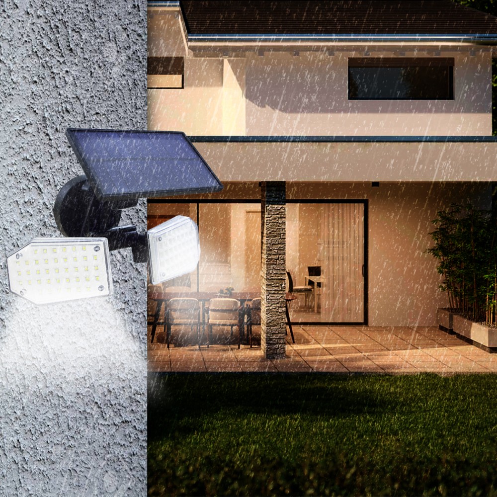 Lampada a pannello solare grandangolare 270° 78...