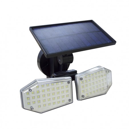 Lampada a pannello solare grandangolare 270° 78 LED 640788 sensore movimento