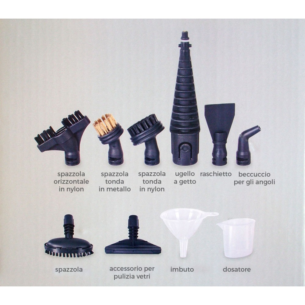 Scopa a vapore elettrica steam cleaner 1500 watt sterilizzatore per pavimenti con 2 panni in microfibra