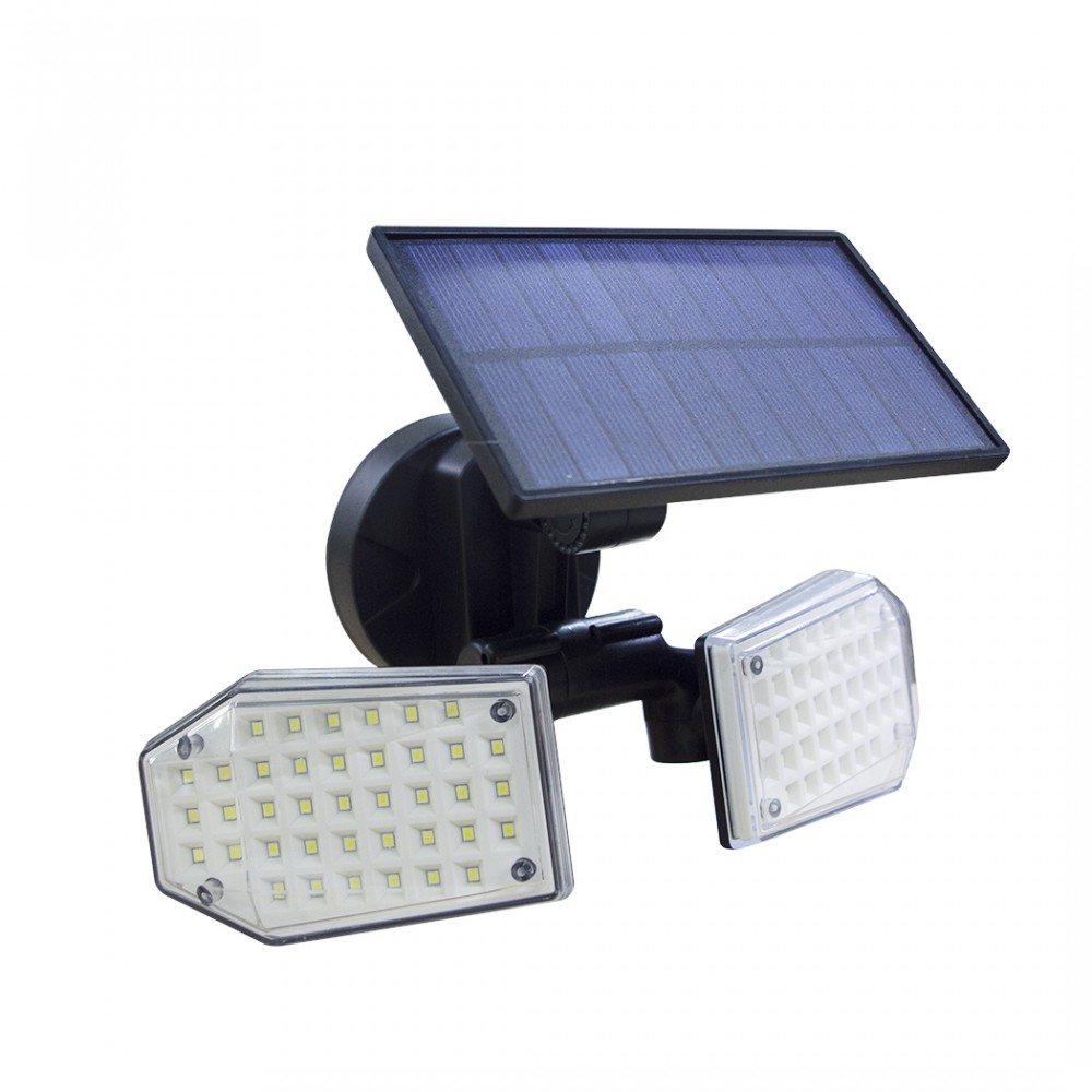 Lampada a pannello solare grandangolare 270° 78 LED 640788 sensore movimento