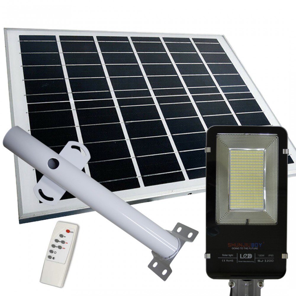 Lampione faro led stradale 100W con staffa...