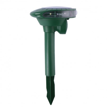 Repellente scaccia talpe e animali a ultrasuoni 136271 con pannello solare verde