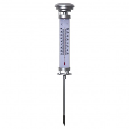 Termometro con luce led per il terreno 896403 con pannello solare e crepuscolare