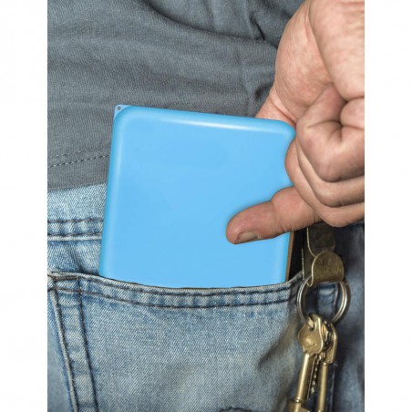 Porta mascherine custodia plastica cover tascabile riutilizzabile 13x13 cm