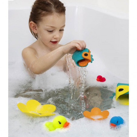 Set 12 papere paperelle di gomma 5 cm 929910 per vasca da bagno colori assortiti